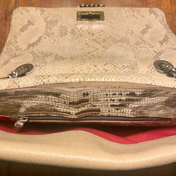 Lanvin Happy Bag Snakeskin and Lizzard Embossed Leather Flap Crossbody bag - Picture 6 of 11